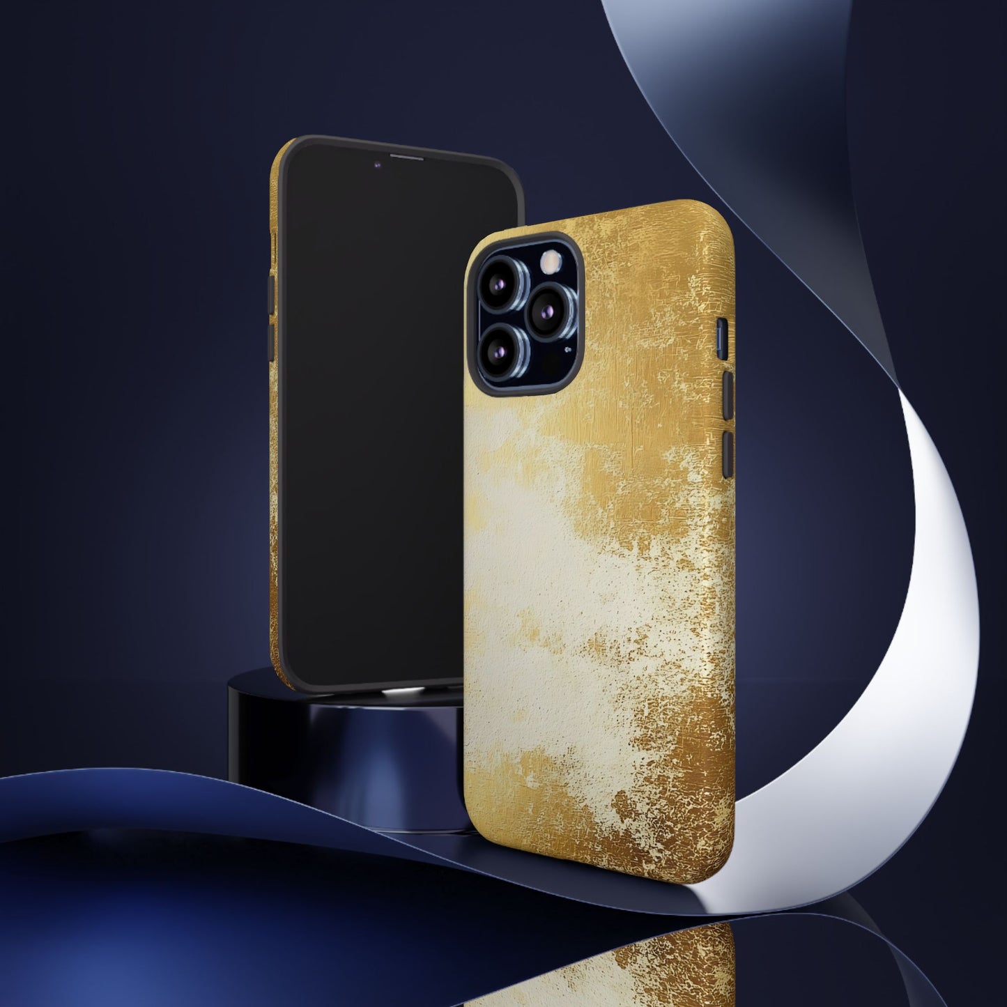Stylish Phone Case - Gold Texture, Tough Cases, Protective Cover, Gift for Him, Glamorous Phone Accessory