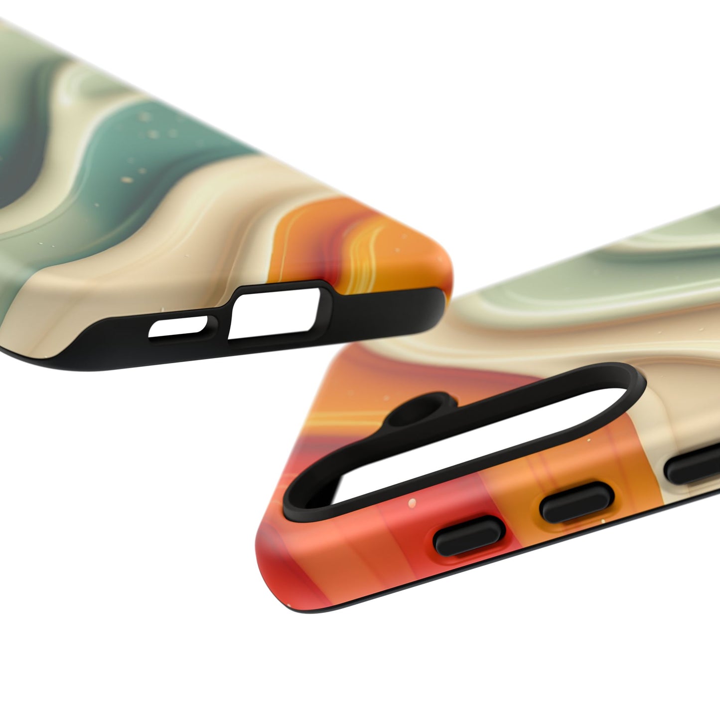 Retro Phone Case, Abstract Floral Design, Trendy Mobile Cover, Modern Tech Accessories, Gift for Her