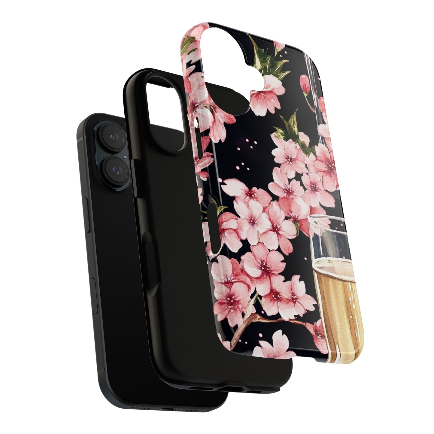 Chic Phone Case with Floral Design, Elegant Phone Cover for Women, Gift for Birthdays, Mother's Day, or Celebrations