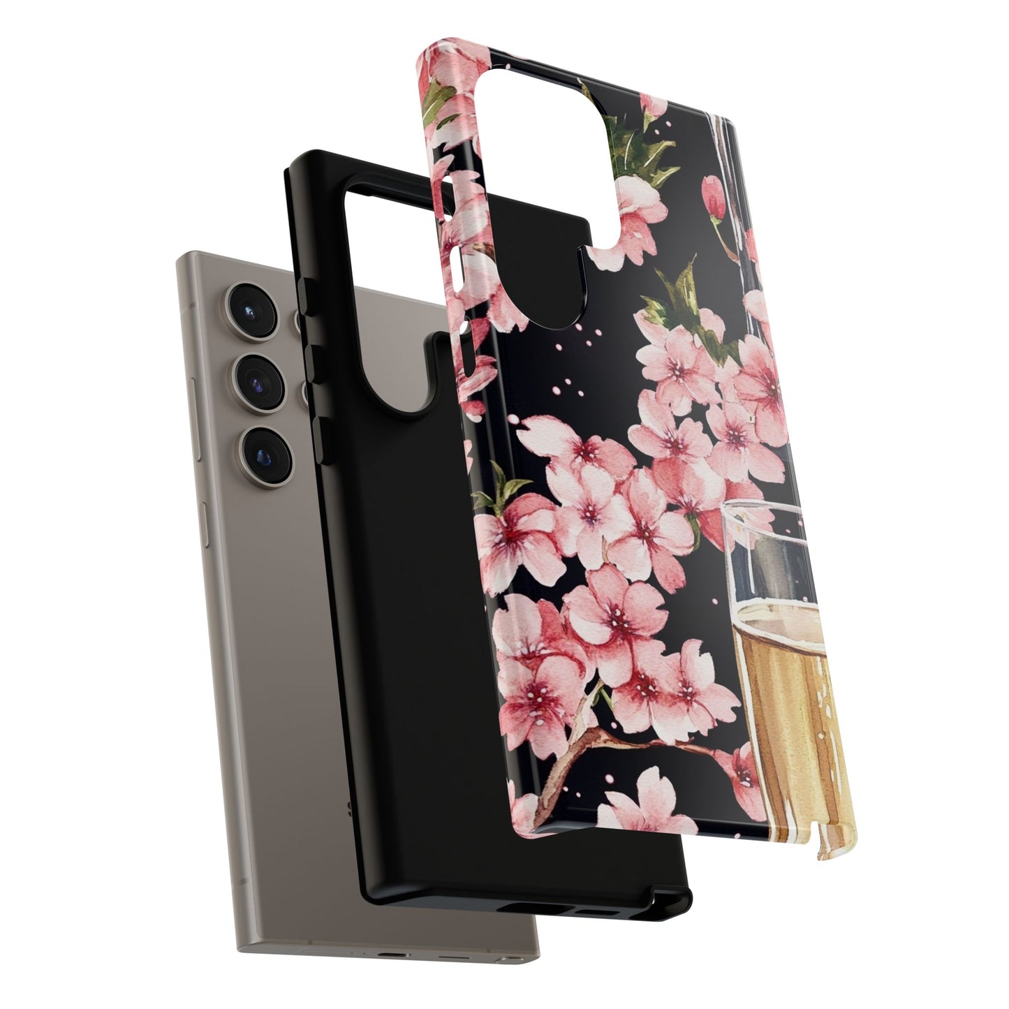 Chic Phone Case with Floral Design, Elegant Phone Cover for Women, Gift for Birthdays, Mother's Day, or Celebrations