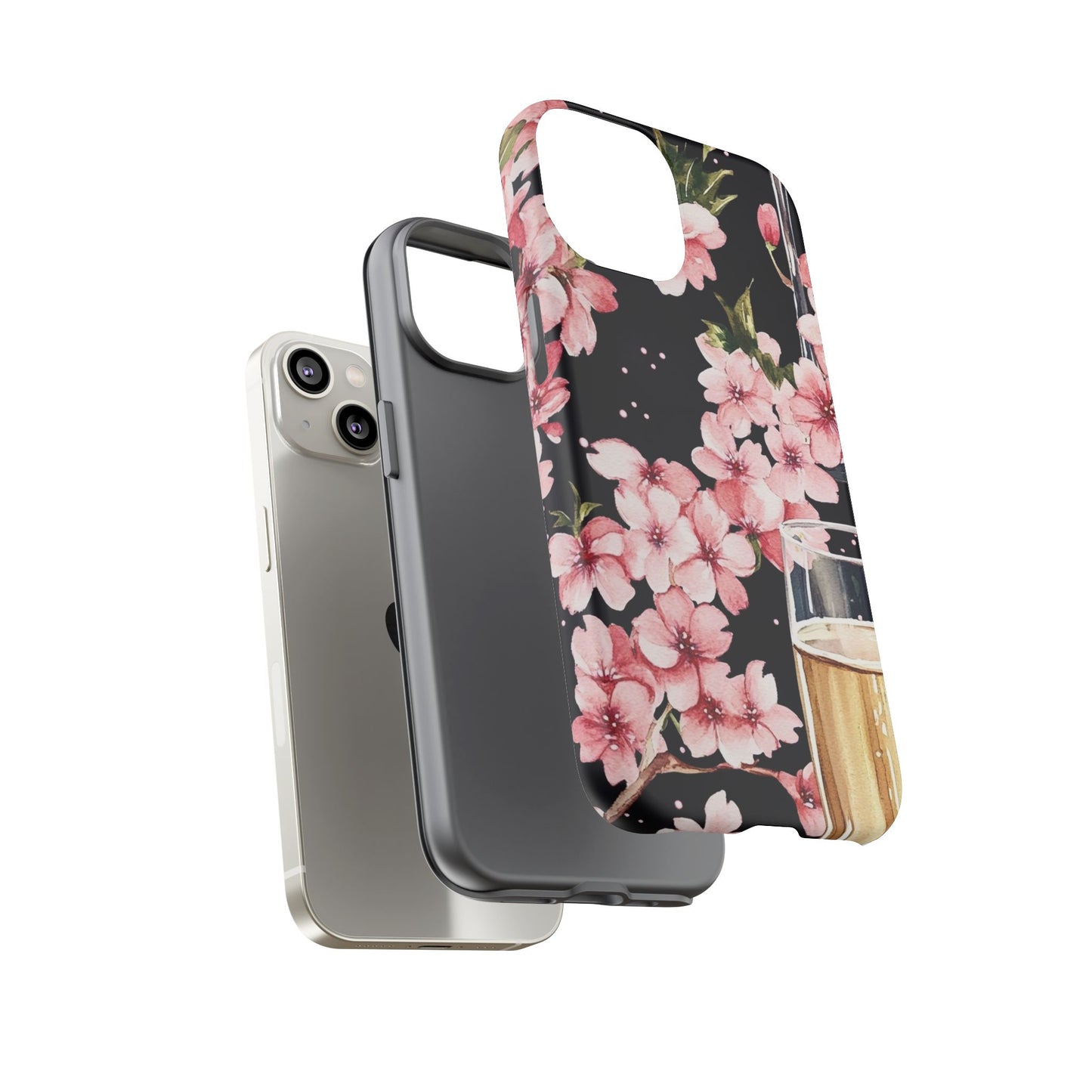 Chic Phone Case with Floral Design, Elegant Phone Cover for Women, Gift for Birthdays, Mother's Day, or Celebrations