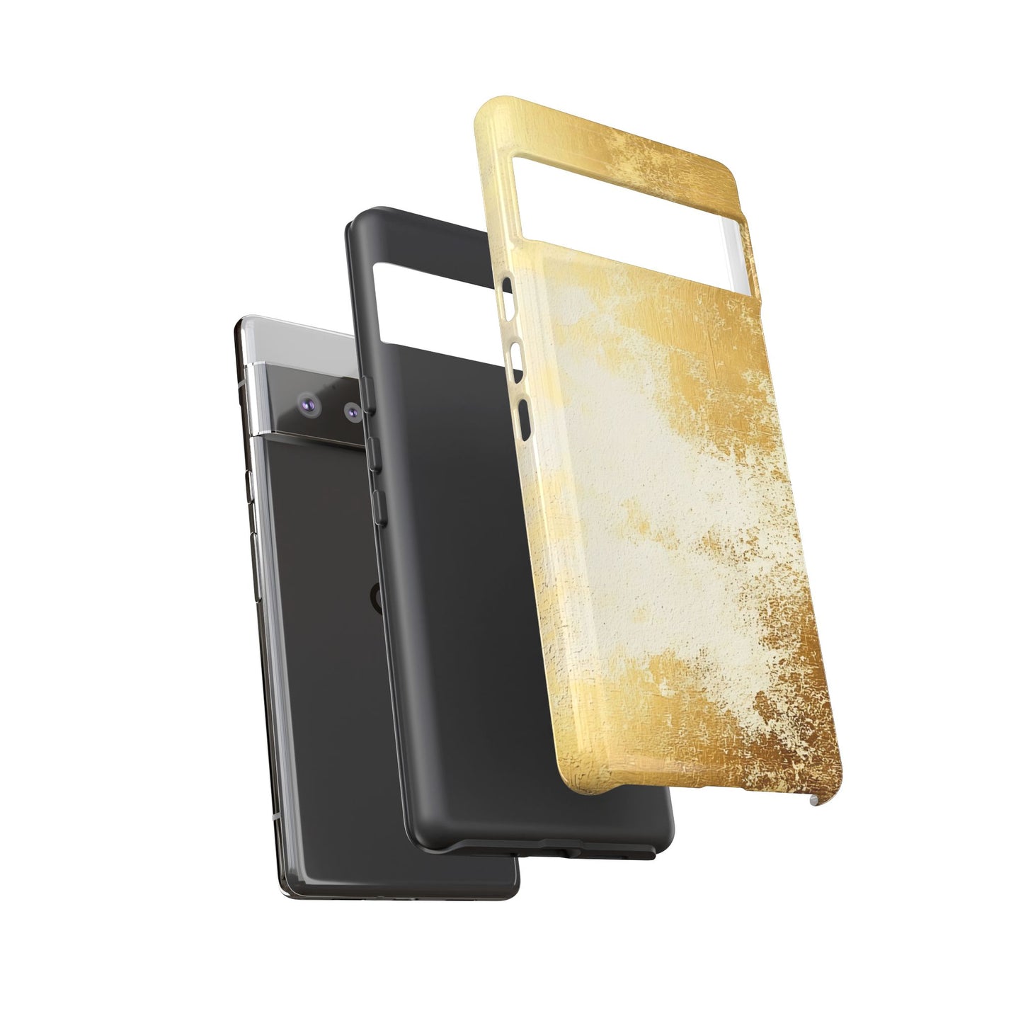Stylish Phone Case - Gold Texture, Tough Cases, Protective Cover, Gift for Him, Glamorous Phone Accessory