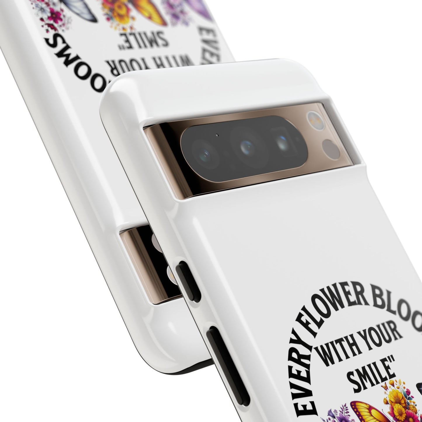 Butterfly Phone Case - Inspirational Floral Design, Perfect Gift for Nature Lovers, Birthdays, and Encouragement