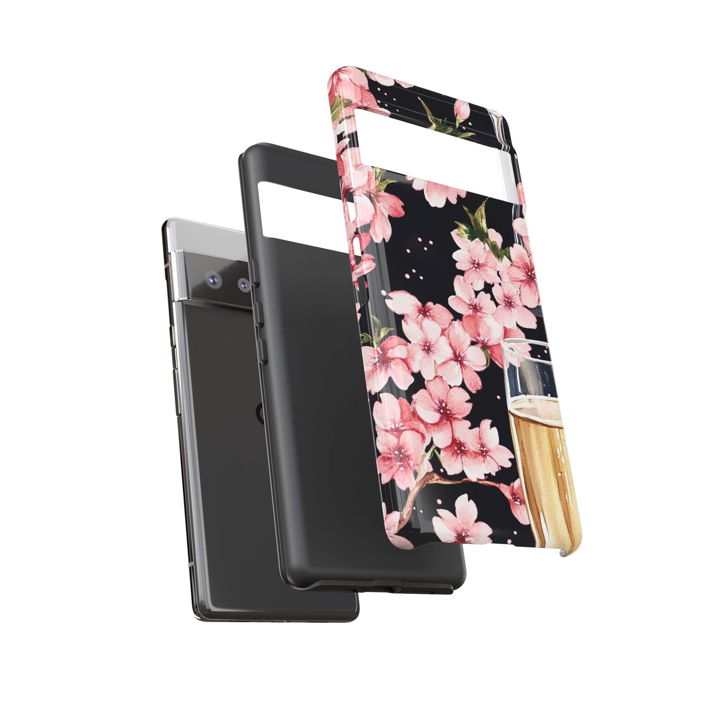 Chic Phone Case with Floral Design, Elegant Phone Cover for Women, Gift for Birthdays, Mother's Day, or Celebrations