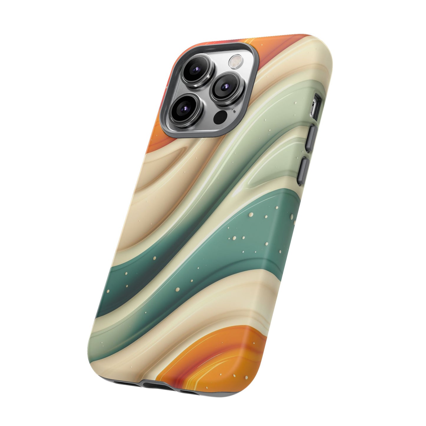 Retro Phone Case, Abstract Floral Design, Trendy Mobile Cover, Modern Tech Accessories, Gift for Her