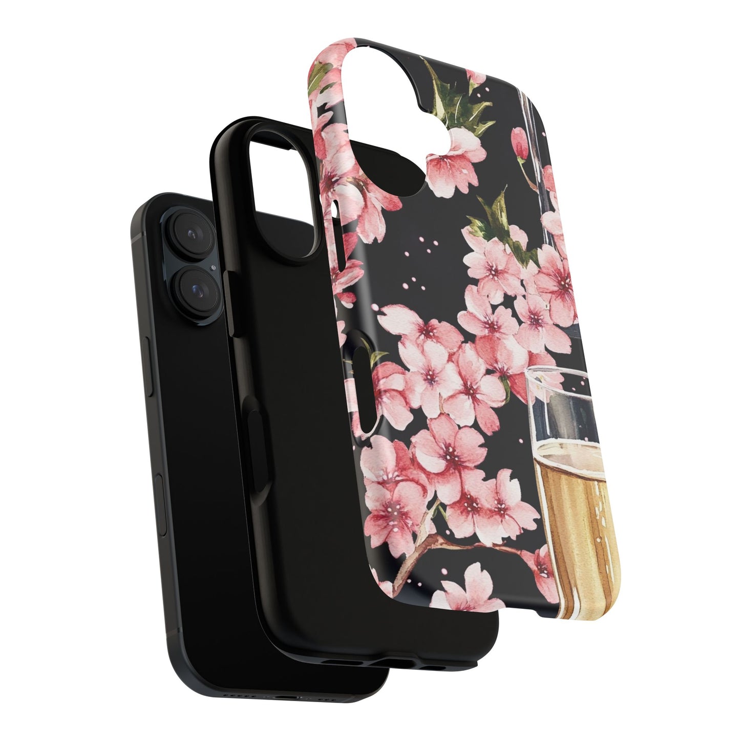 Chic Phone Case with Floral Design, Elegant Phone Cover for Women, Gift for Birthdays, Mother's Day, or Celebrations