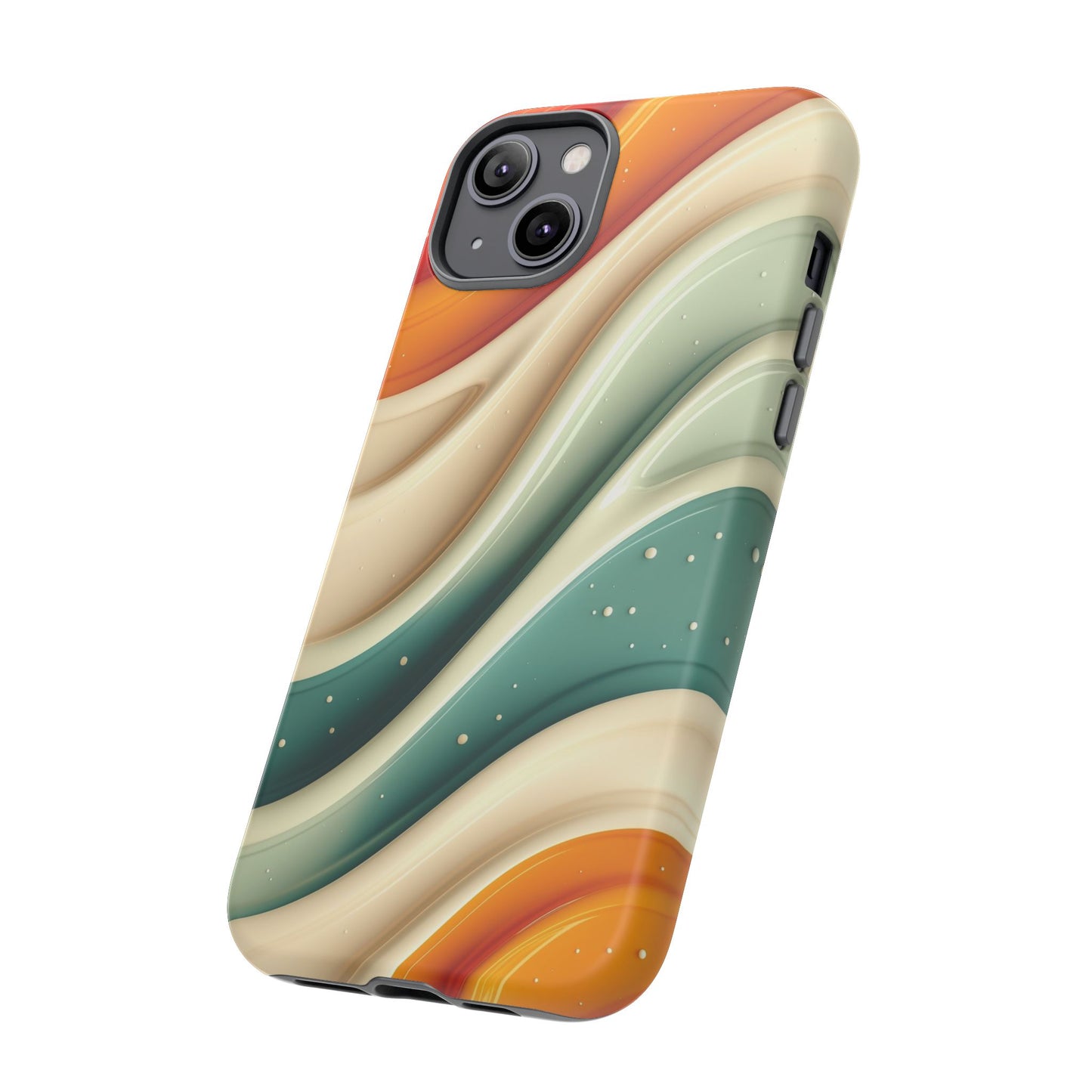 Retro Phone Case, Abstract Floral Design, Trendy Mobile Cover, Modern Tech Accessories, Gift for Her