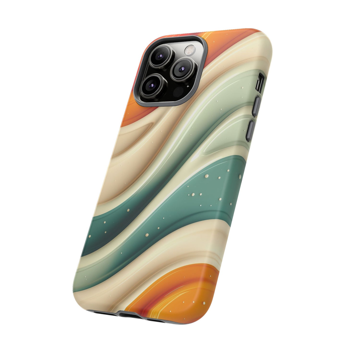 Retro Phone Case, Abstract Floral Design, Trendy Mobile Cover, Modern Tech Accessories, Gift for Her