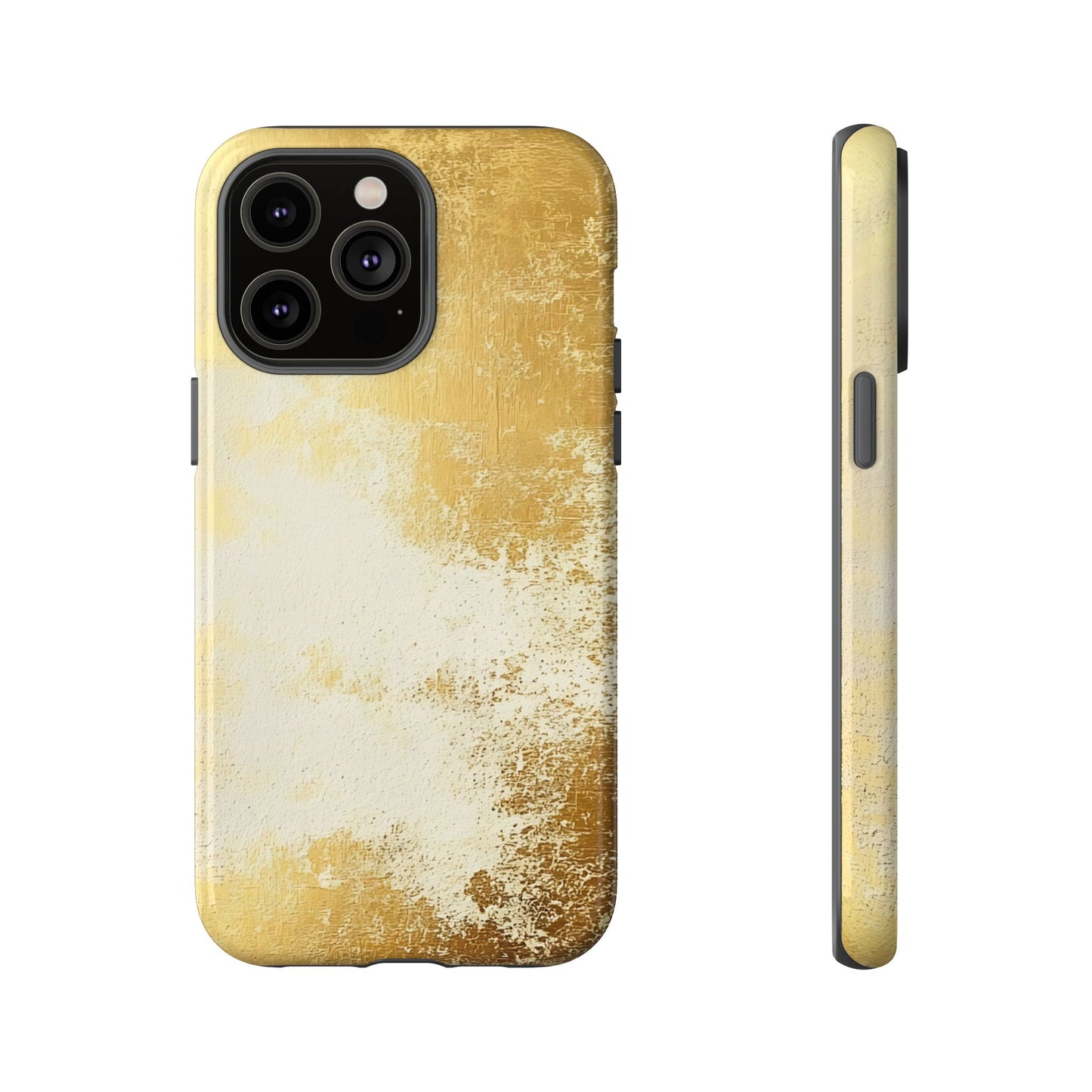 Stylish Phone Case - Gold Texture, Tough Cases, Protective Cover, Gift for Him, Glamorous Phone Accessory