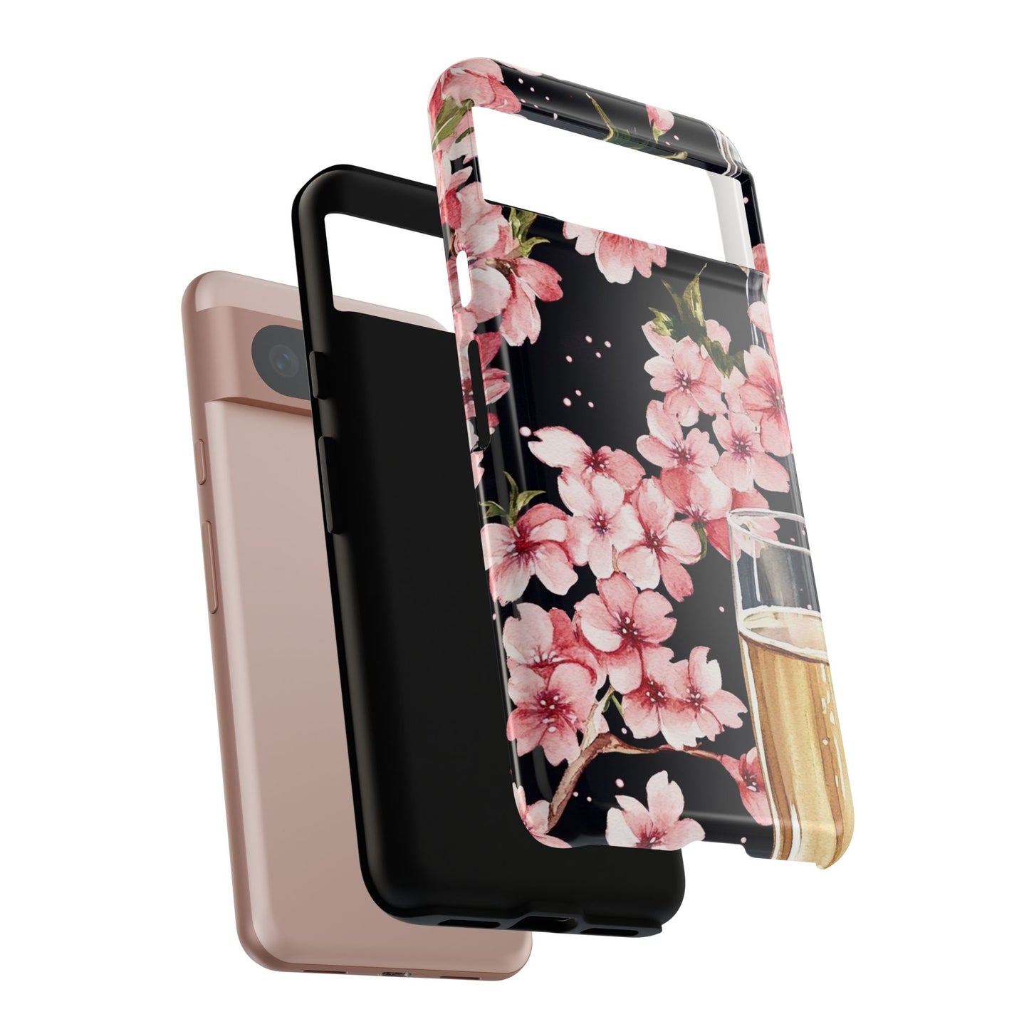 Chic Phone Case with Floral Design, Elegant Phone Cover for Women, Gift for Birthdays, Mother's Day, or Celebrations