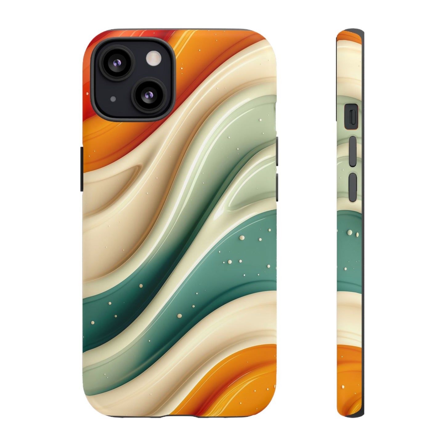 Retro Phone Case, Abstract Floral Design, Trendy Mobile Cover, Modern Tech Accessories, Gift for Her