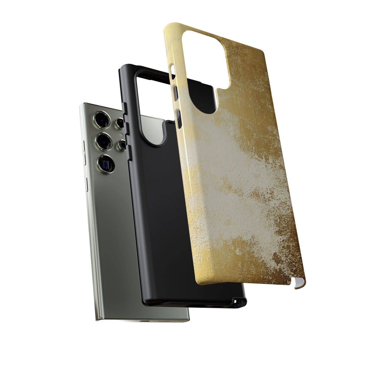 Stylish Phone Case - Gold Texture, Tough Cases, Protective Cover, Gift for Him, Glamorous Phone Accessory