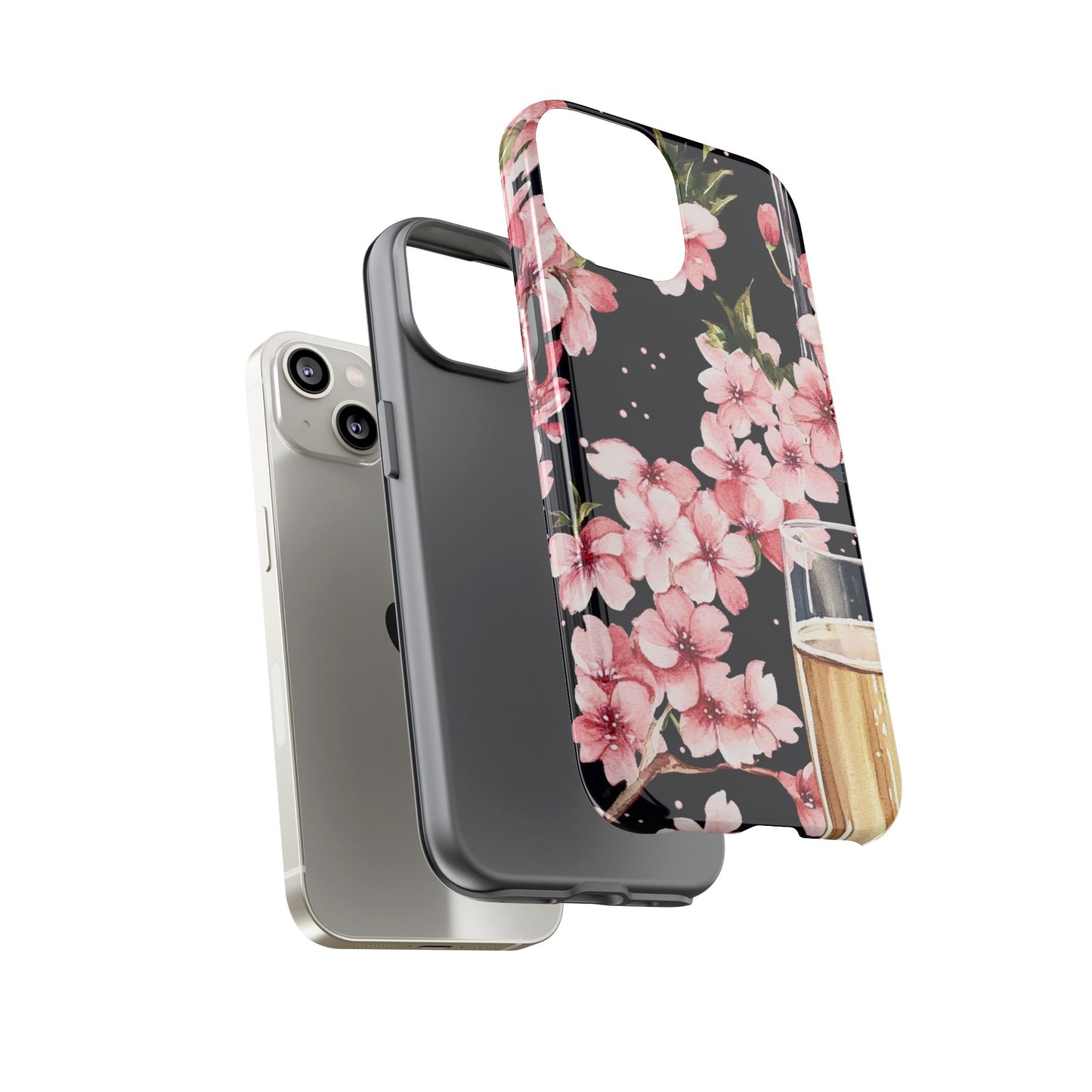 Chic Phone Case with Floral Design, Elegant Phone Cover for Women, Gift for Birthdays, Mother's Day, or Celebrations