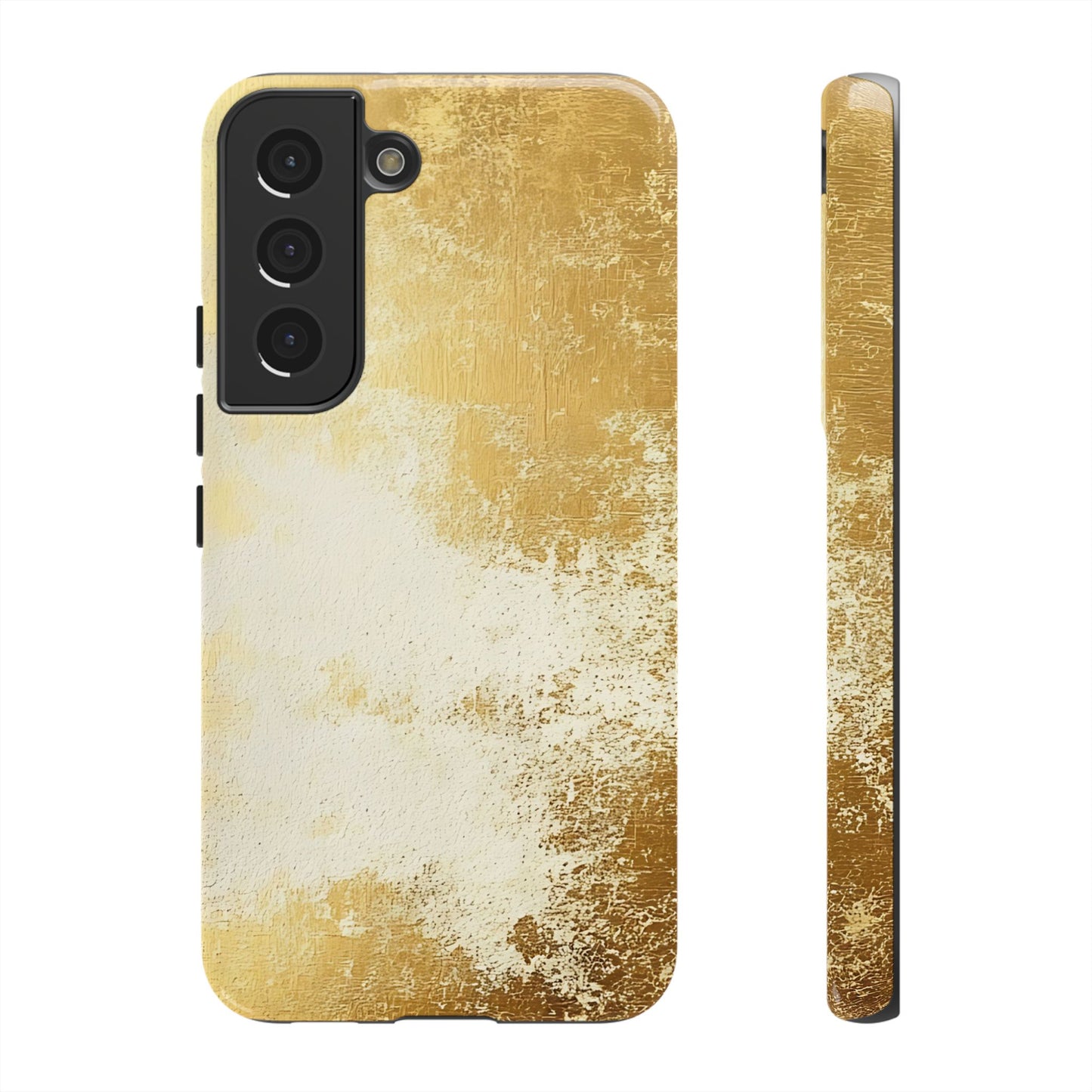 Stylish Phone Case - Gold Texture, Tough Cases, Protective Cover, Gift for Him, Glamorous Phone Accessory