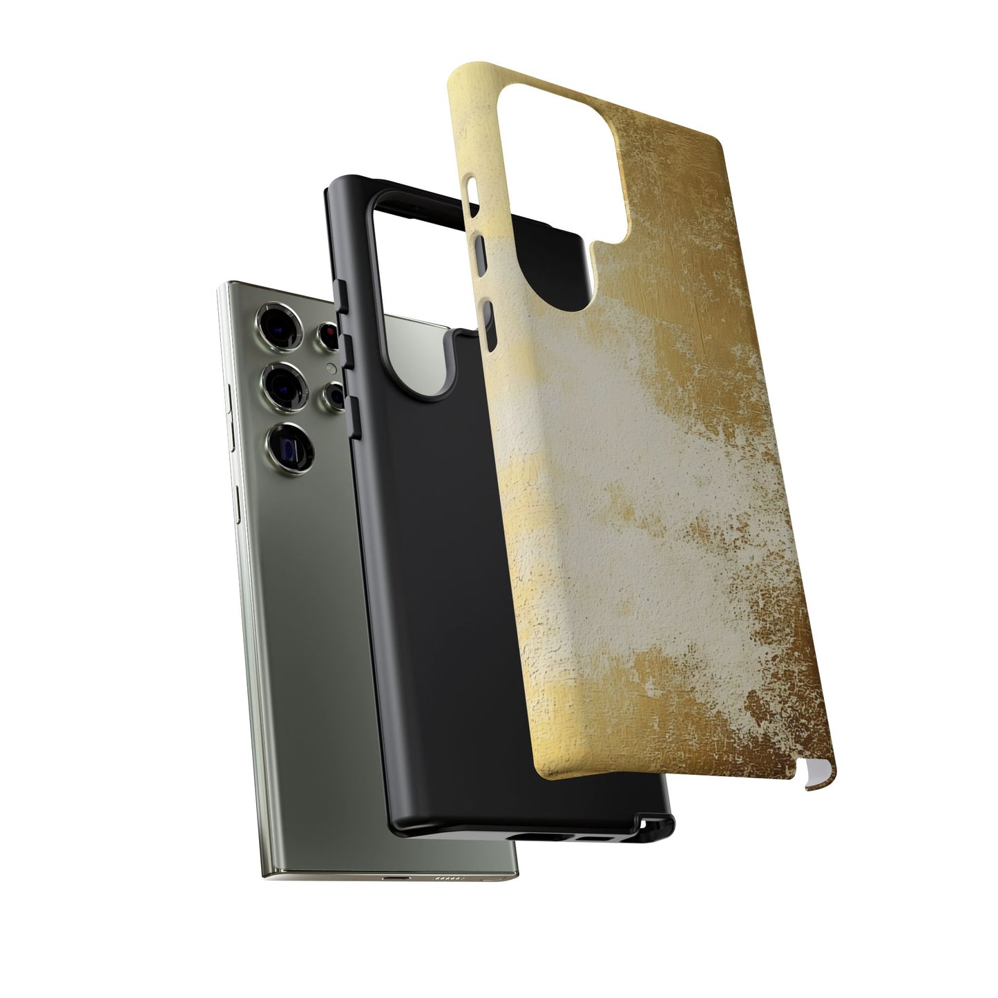 Stylish Phone Case - Gold Texture, Tough Cases, Protective Cover, Gift for Him, Glamorous Phone Accessory