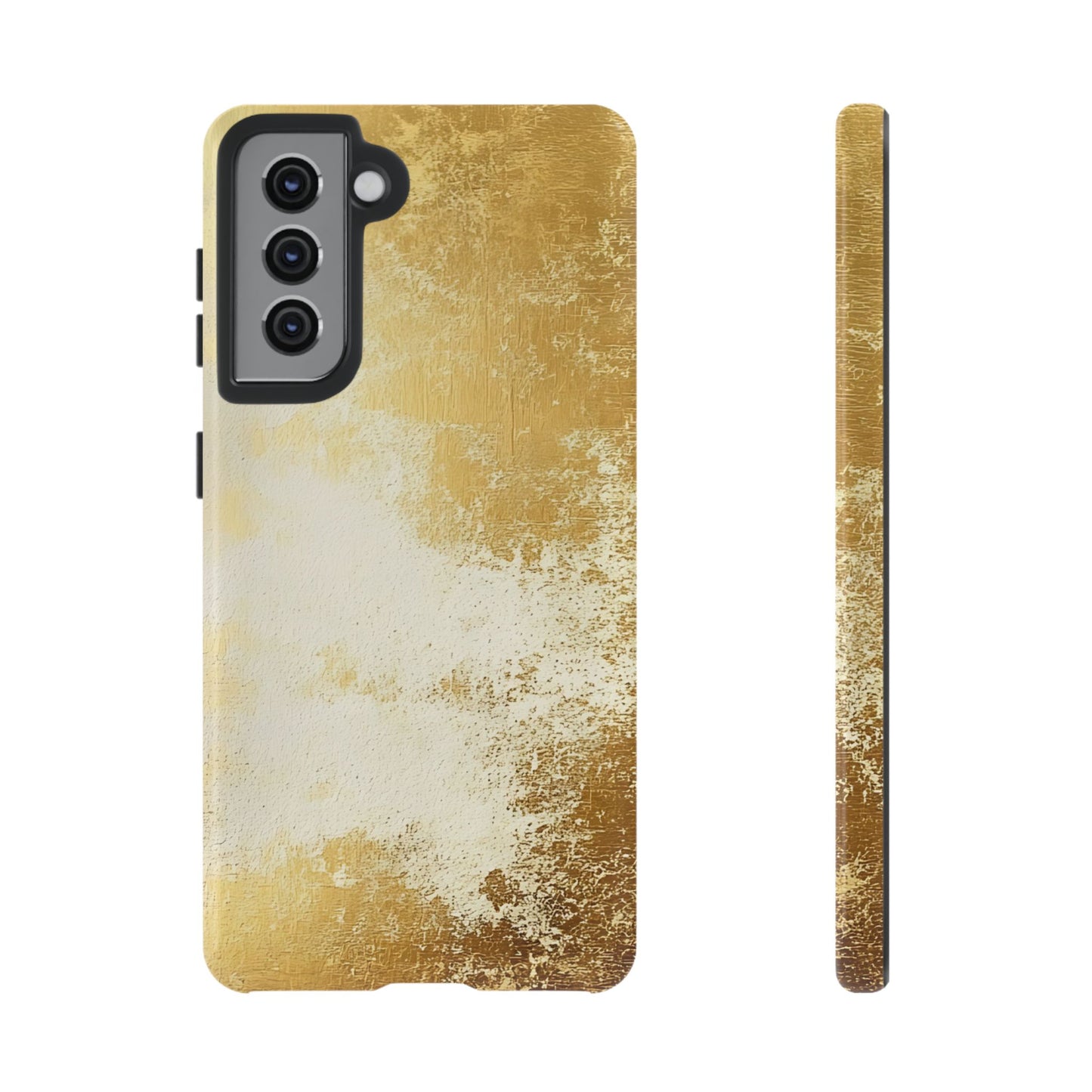 Stylish Phone Case - Gold Texture, Tough Cases, Protective Cover, Gift for Him, Glamorous Phone Accessory