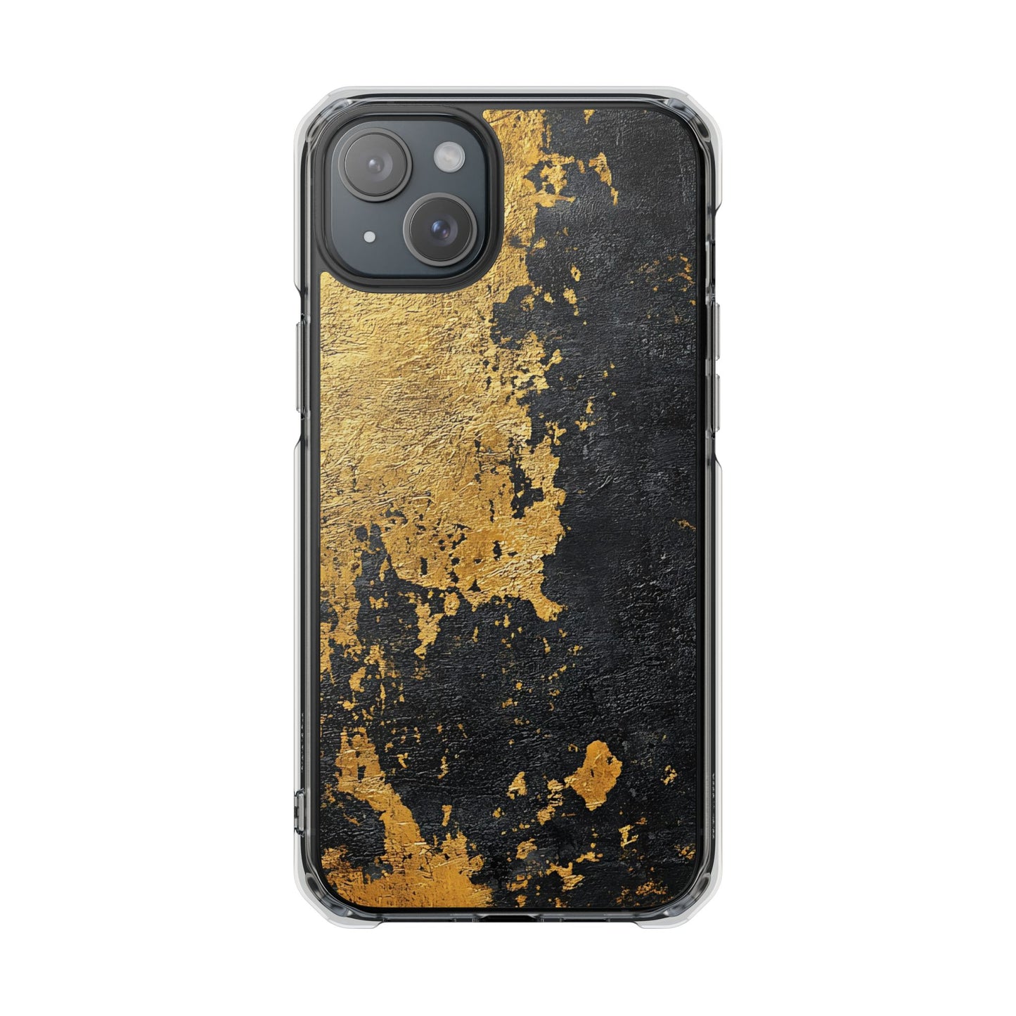 Stylish Magnetic Phone Case | Gold and Black Marble Design, Durable Slim Shell, Gift for Her, Trendy Tech Accessory, Customizable Cases