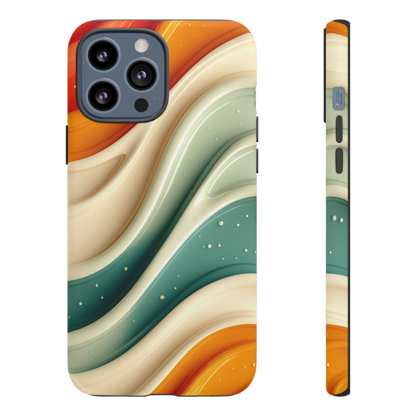 Retro Phone Case, Abstract Floral Design, Trendy Mobile Cover, Modern Tech Accessories, Gift for Her
