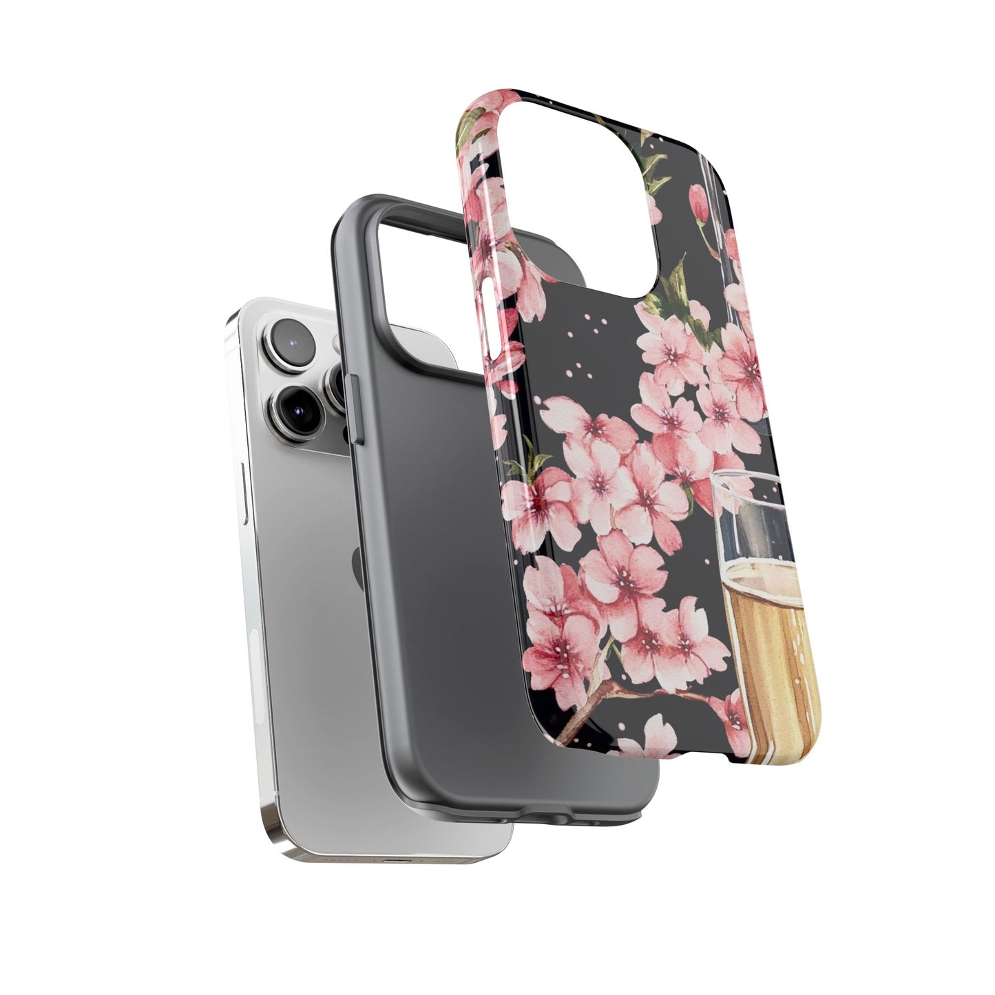 Chic Phone Case with Floral Design, Elegant Phone Cover for Women, Gift for Birthdays, Mother's Day, or Celebrations