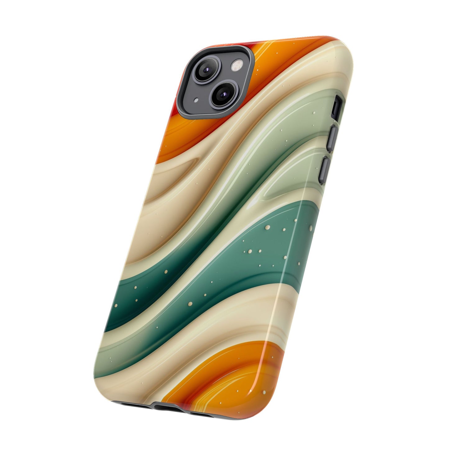 Retro Phone Case, Abstract Floral Design, Trendy Mobile Cover, Modern Tech Accessories, Gift for Her