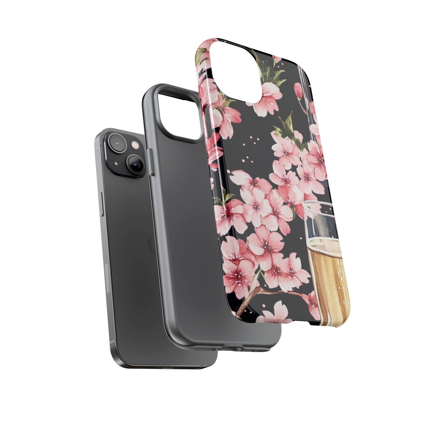 Chic Phone Case with Floral Design, Elegant Phone Cover for Women, Gift for Birthdays, Mother's Day, or Celebrations