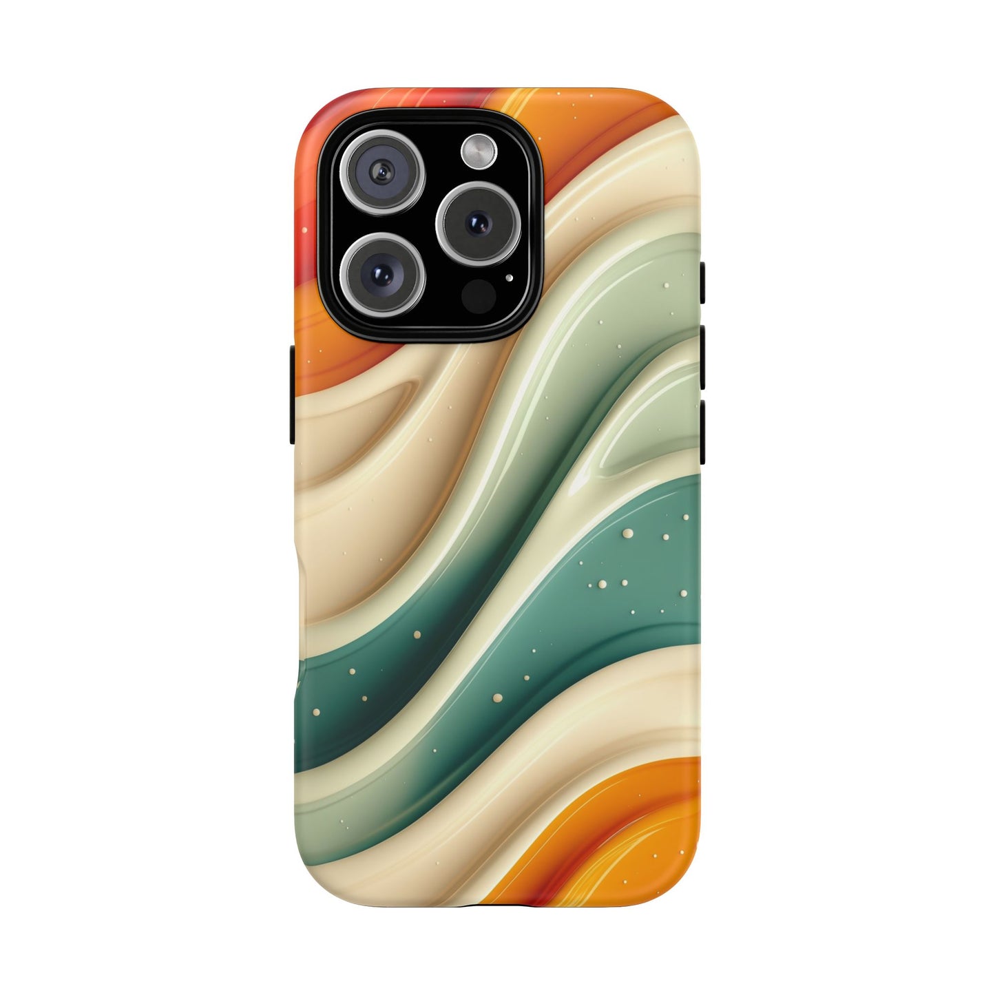 Retro Phone Case, Abstract Floral Design, Trendy Mobile Cover, Modern Tech Accessories, Gift for Her
