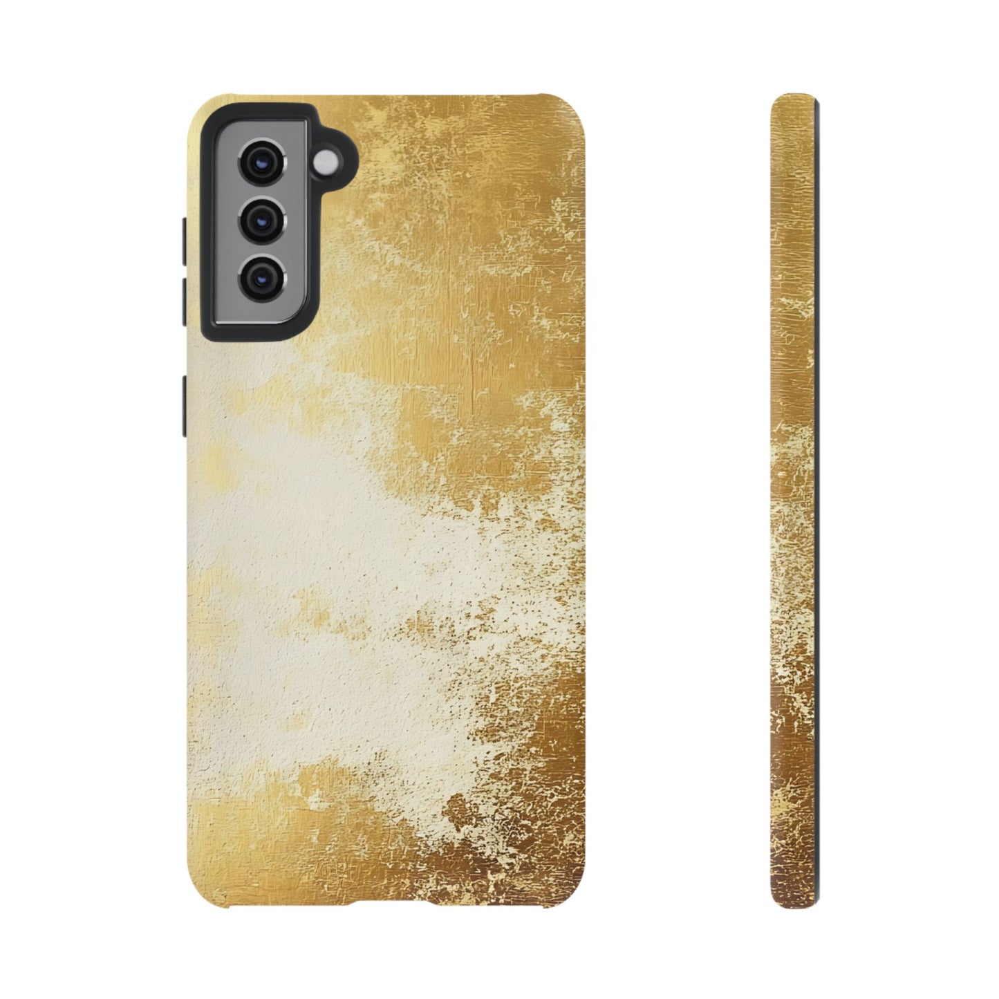 Stylish Phone Case - Gold Texture, Tough Cases, Protective Cover, Gift for Him, Glamorous Phone Accessory