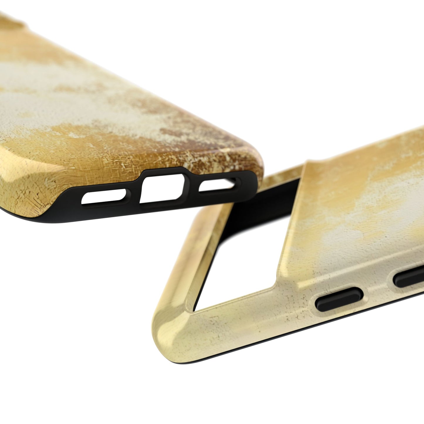 Stylish Phone Case - Gold Texture, Tough Cases, Protective Cover, Gift for Him, Glamorous Phone Accessory