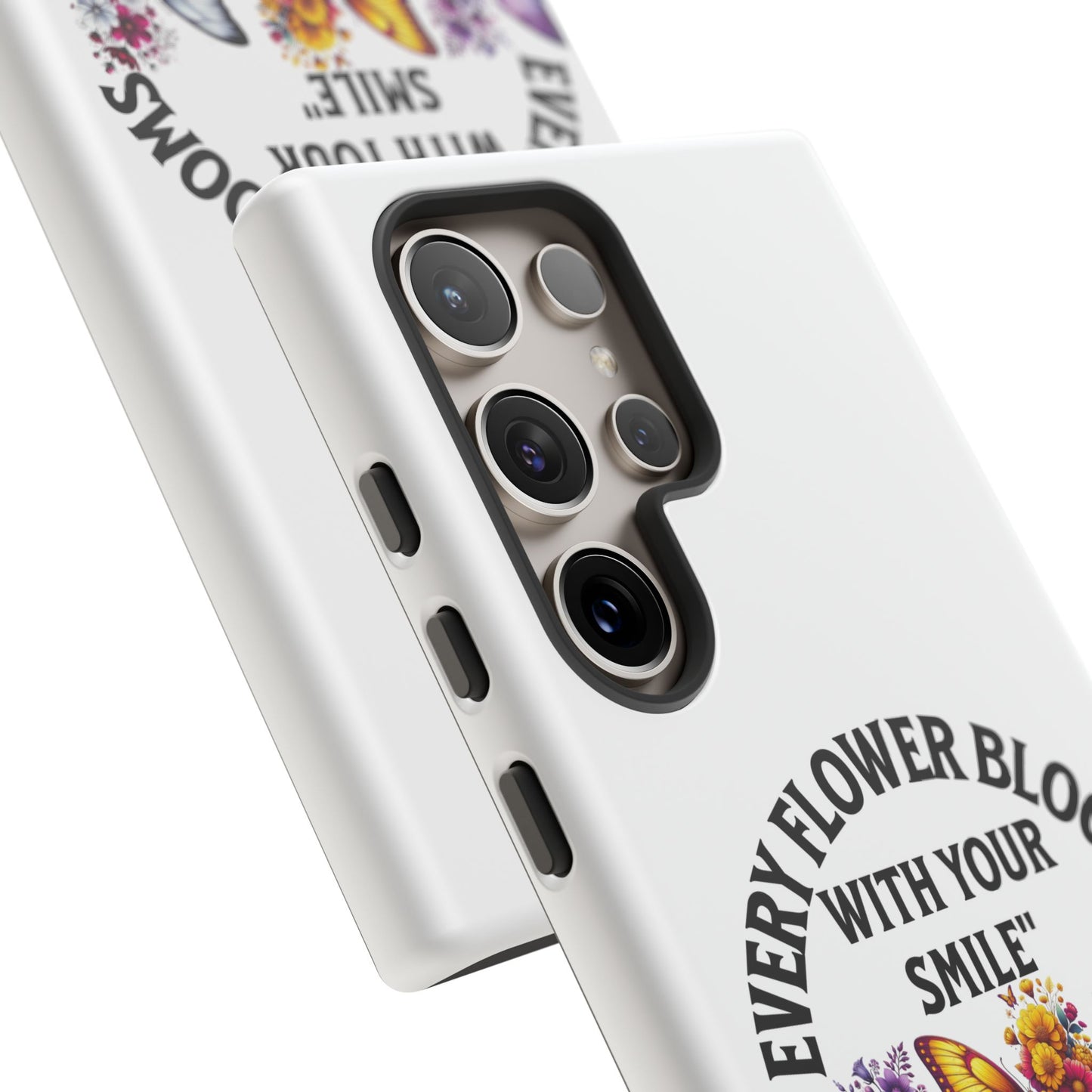 Butterfly Phone Case - Inspirational Floral Design, Perfect Gift for Nature Lovers, Birthdays, and Encouragement