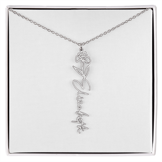 Custom Name Necklace with Elegant Script Font – Personalized Jewelry Gift