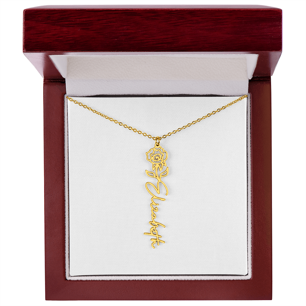 Custom Name Necklace with Elegant Script Font – Personalized Jewelry Gift