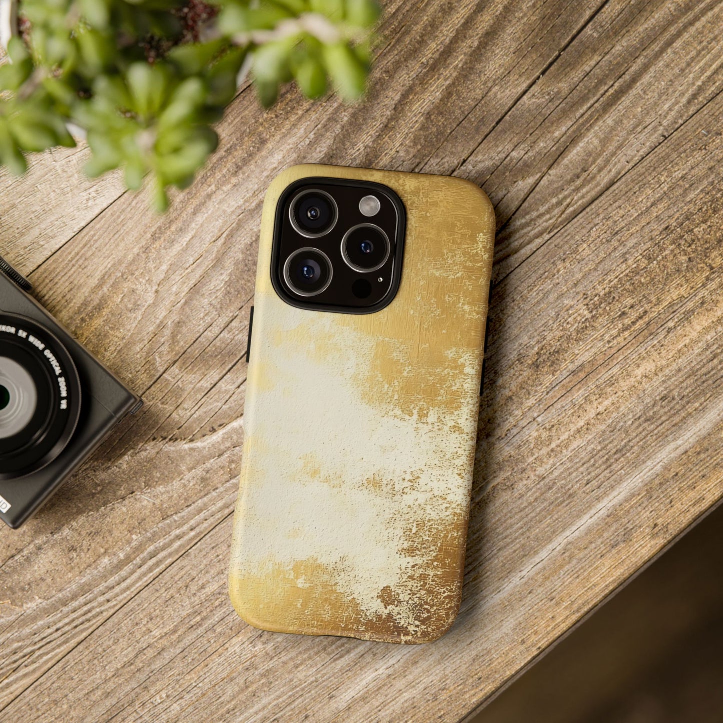 Stylish Phone Case - Gold Texture, Tough Cases, Protective Cover, Gift for Him, Glamorous Phone Accessory