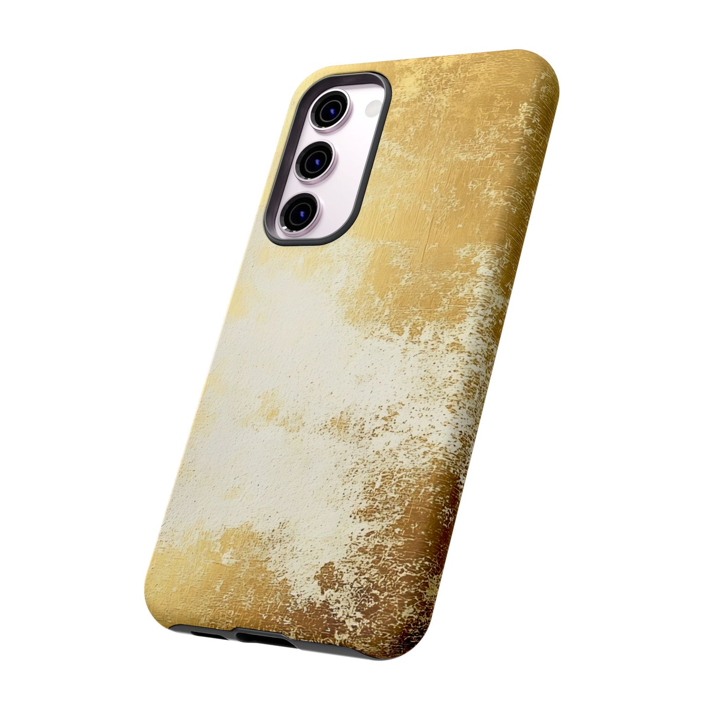 Stylish Phone Case - Gold Texture, Tough Cases, Protective Cover, Gift for Him, Glamorous Phone Accessory
