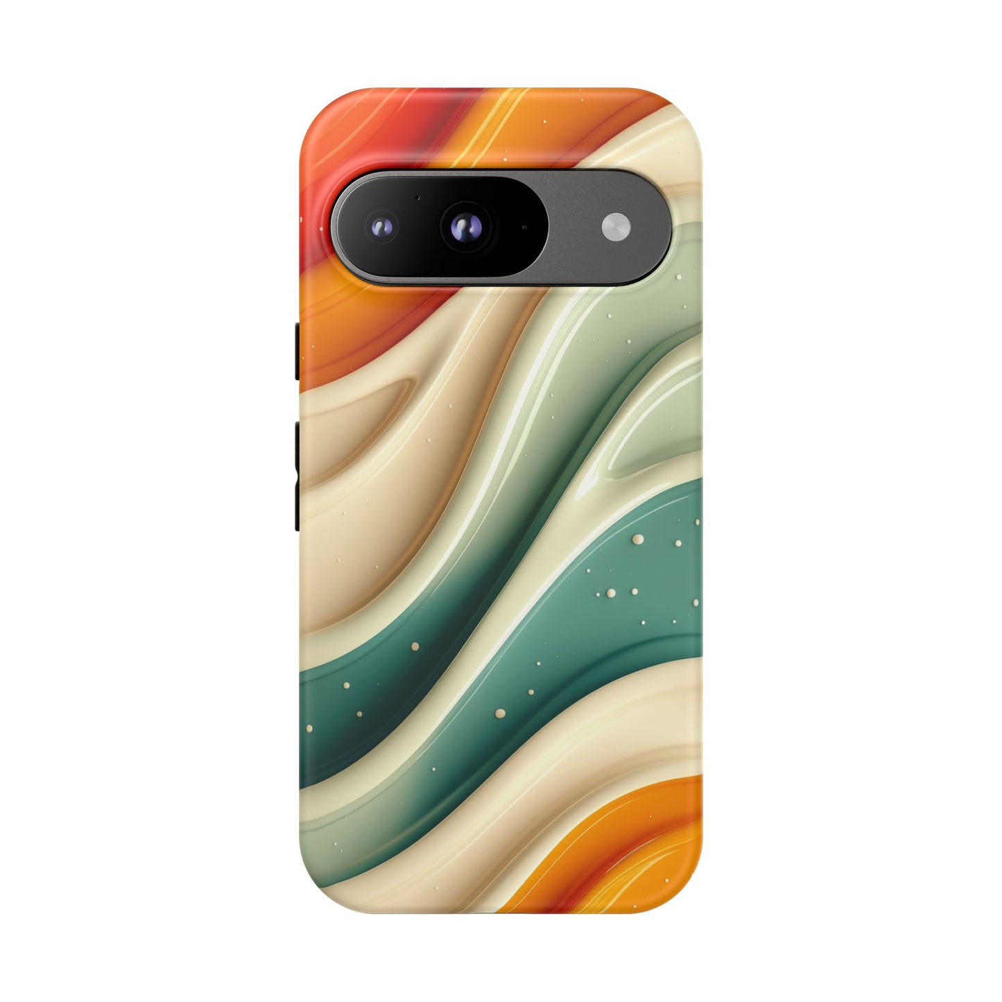 Retro Phone Case, Abstract Floral Design, Trendy Mobile Cover, Modern Tech Accessories, Gift for Her