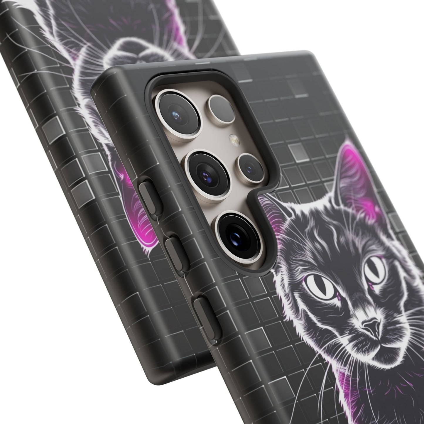 Cat Phone Case - Meow Magic, Cute Cat Lover Gift, Cat Mom Accessory, Pet-Themed Phone Cover, Stylish Cat Art Case