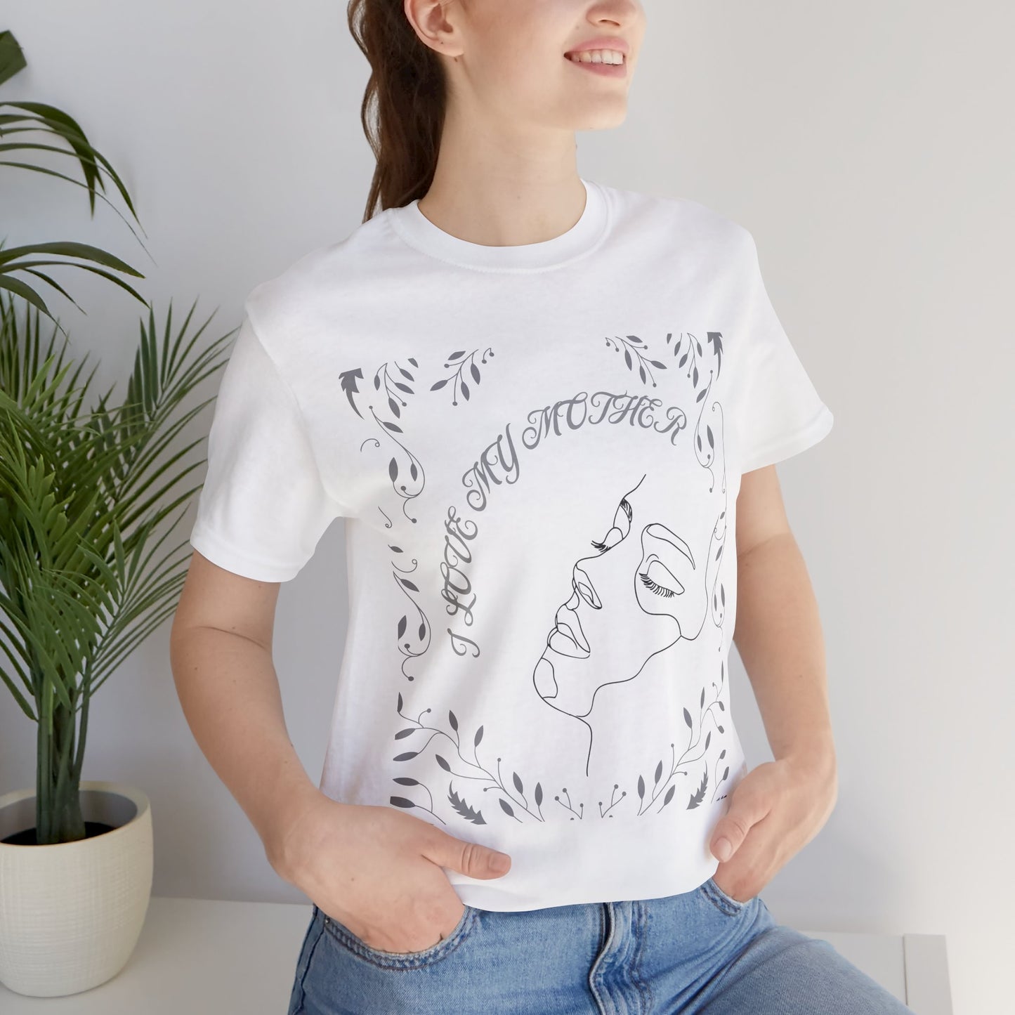 I Love My Mother Unisex Short Sleeve Tee - Perfect Gift for Mother's Day