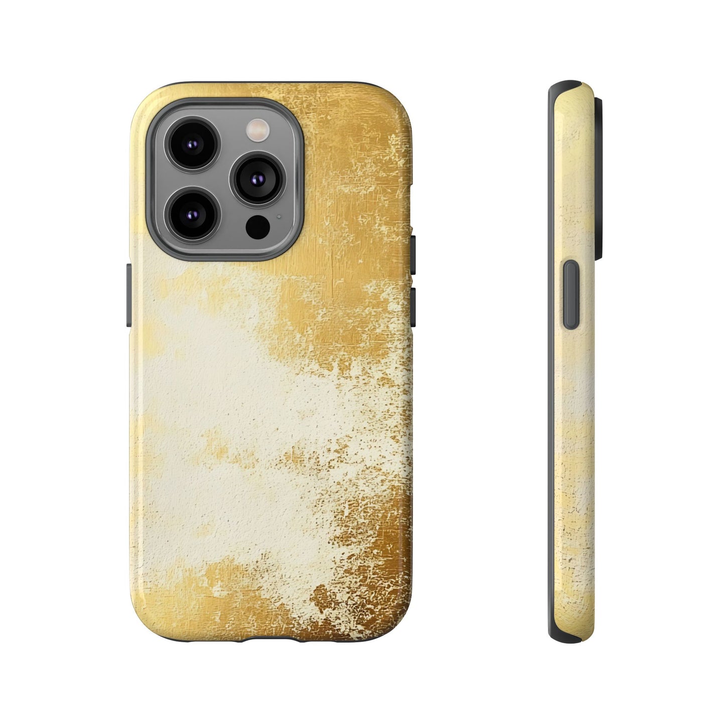 Stylish Phone Case - Gold Texture, Tough Cases, Protective Cover, Gift for Him, Glamorous Phone Accessory