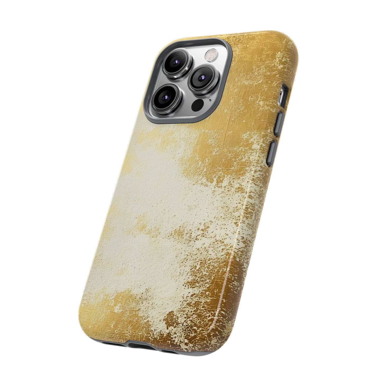 Stylish Phone Case - Gold Texture, Tough Cases, Protective Cover, Gift for Him, Glamorous Phone Accessory
