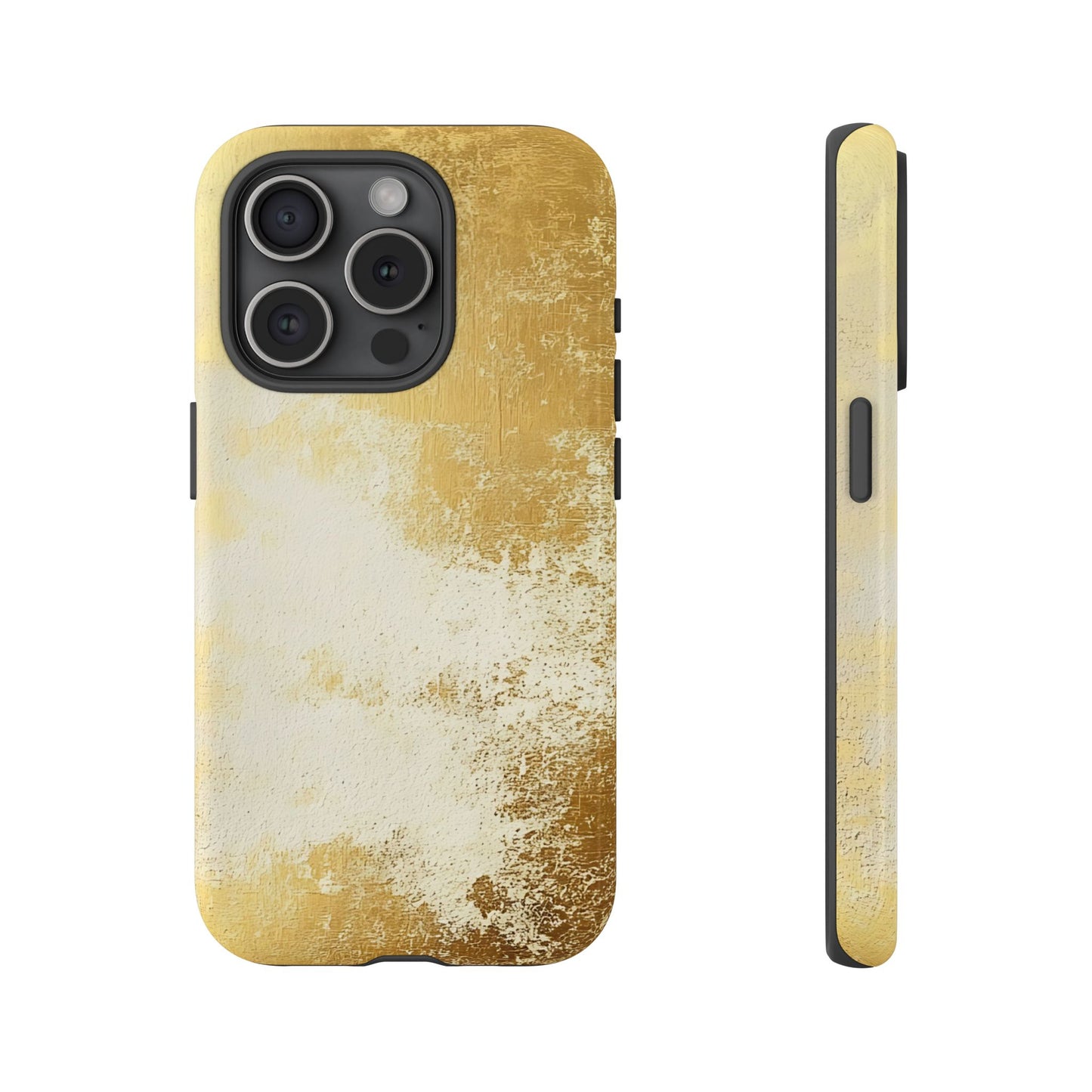 Stylish Phone Case - Gold Texture, Tough Cases, Protective Cover, Gift for Him, Glamorous Phone Accessory