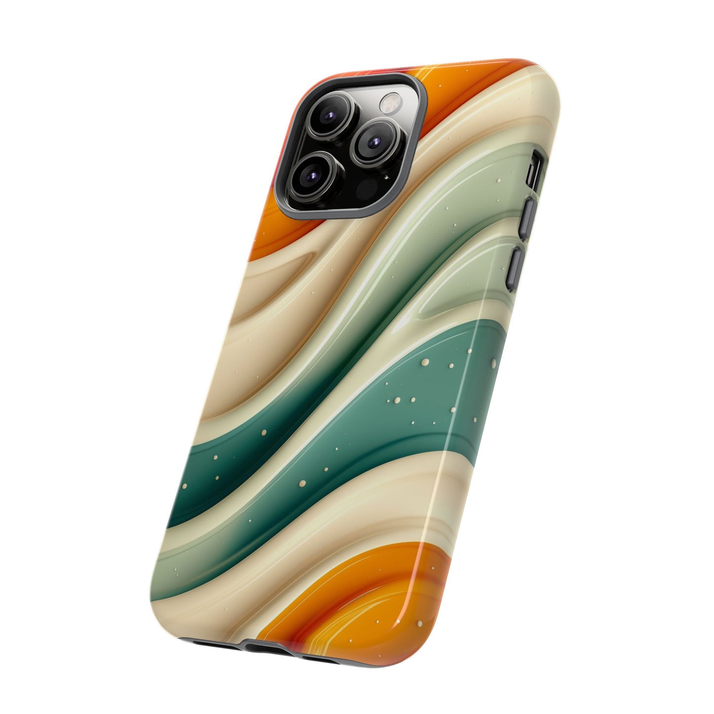 Retro Phone Case, Abstract Floral Design, Trendy Mobile Cover, Modern Tech Accessories, Gift for Her