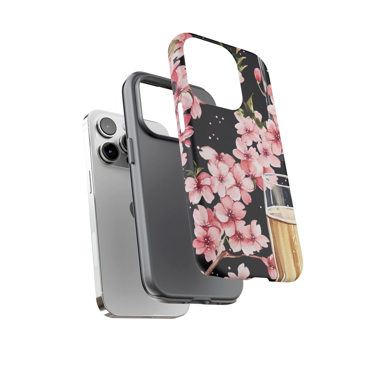 Chic Phone Case with Floral Design, Elegant Phone Cover for Women, Gift for Birthdays, Mother's Day, or Celebrations