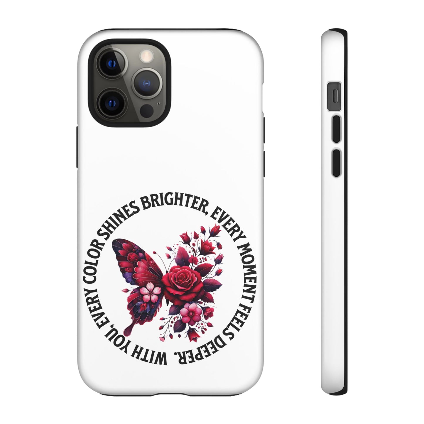 Artistic Phone Case with Butterfly and Quote, Gift for Nature Lovers, Stylish Accessory for All Occasions, Trendy Phone Cover, Floral [...]