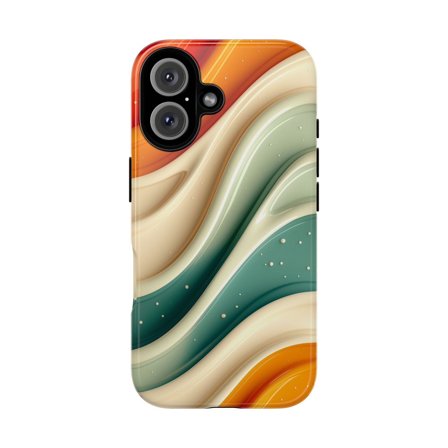 Retro Phone Case, Abstract Floral Design, Trendy Mobile Cover, Modern Tech Accessories, Gift for Her