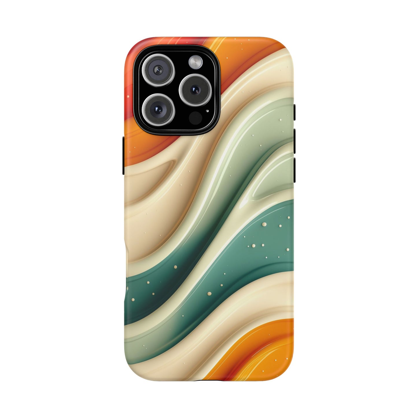 Retro Phone Case, Abstract Floral Design, Trendy Mobile Cover, Modern Tech Accessories, Gift for Her