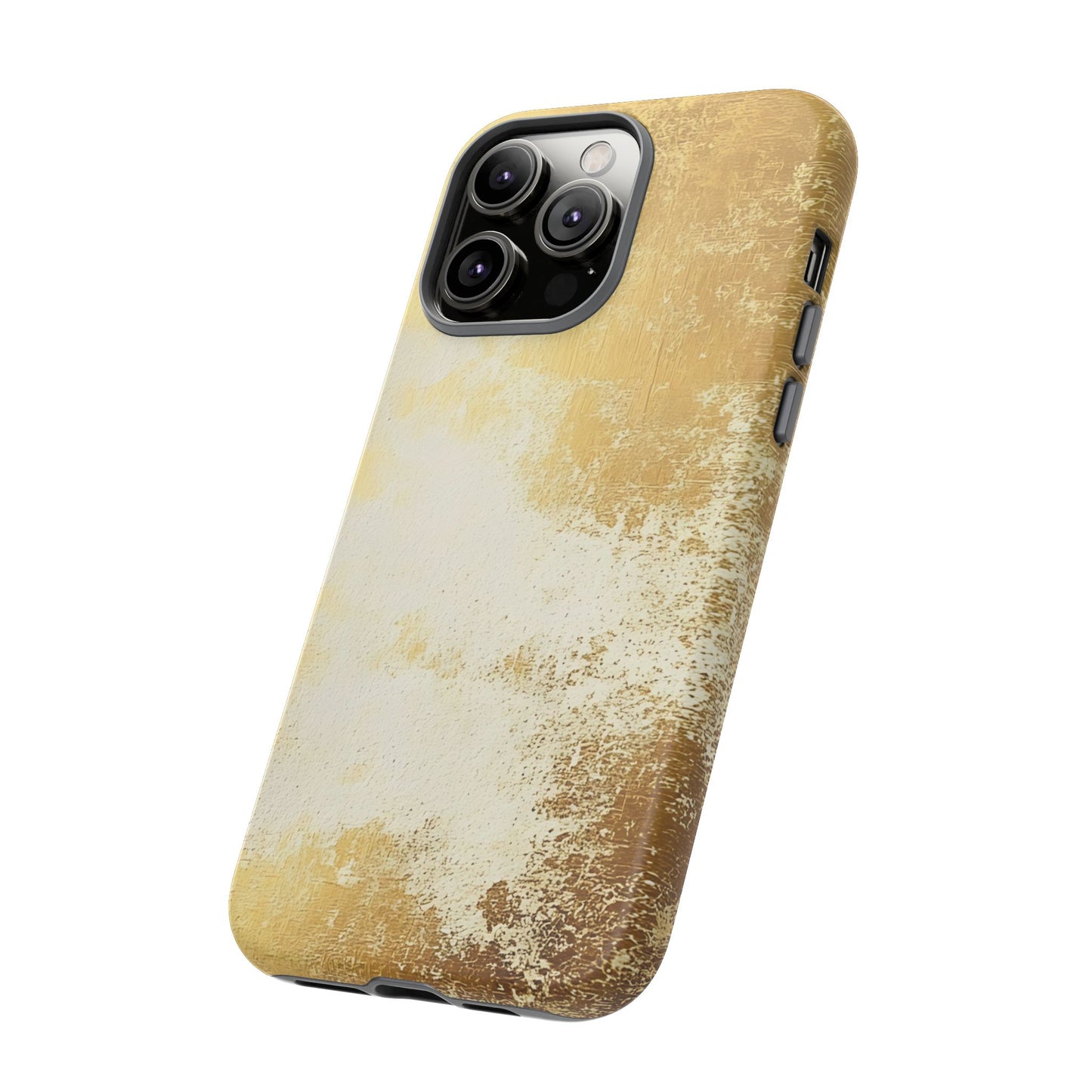 Stylish Phone Case - Gold Texture, Tough Cases, Protective Cover, Gift for Him, Glamorous Phone Accessory