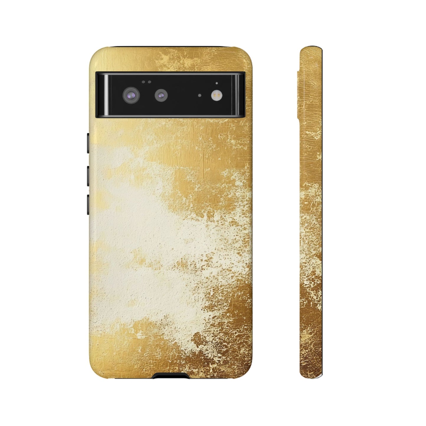 Stylish Phone Case - Gold Texture, Tough Cases, Protective Cover, Gift for Him, Glamorous Phone Accessory