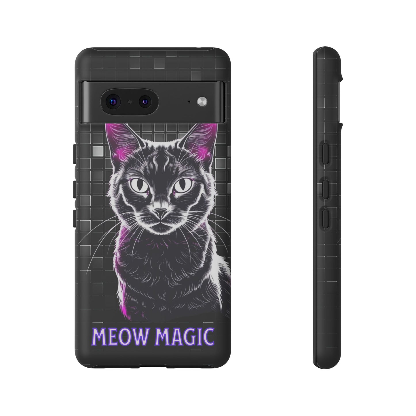 Cat Phone Case - Meow Magic, Cute Cat Lover Gift, Cat Mom Accessory, Pet-Themed Phone Cover, Stylish Cat Art Case