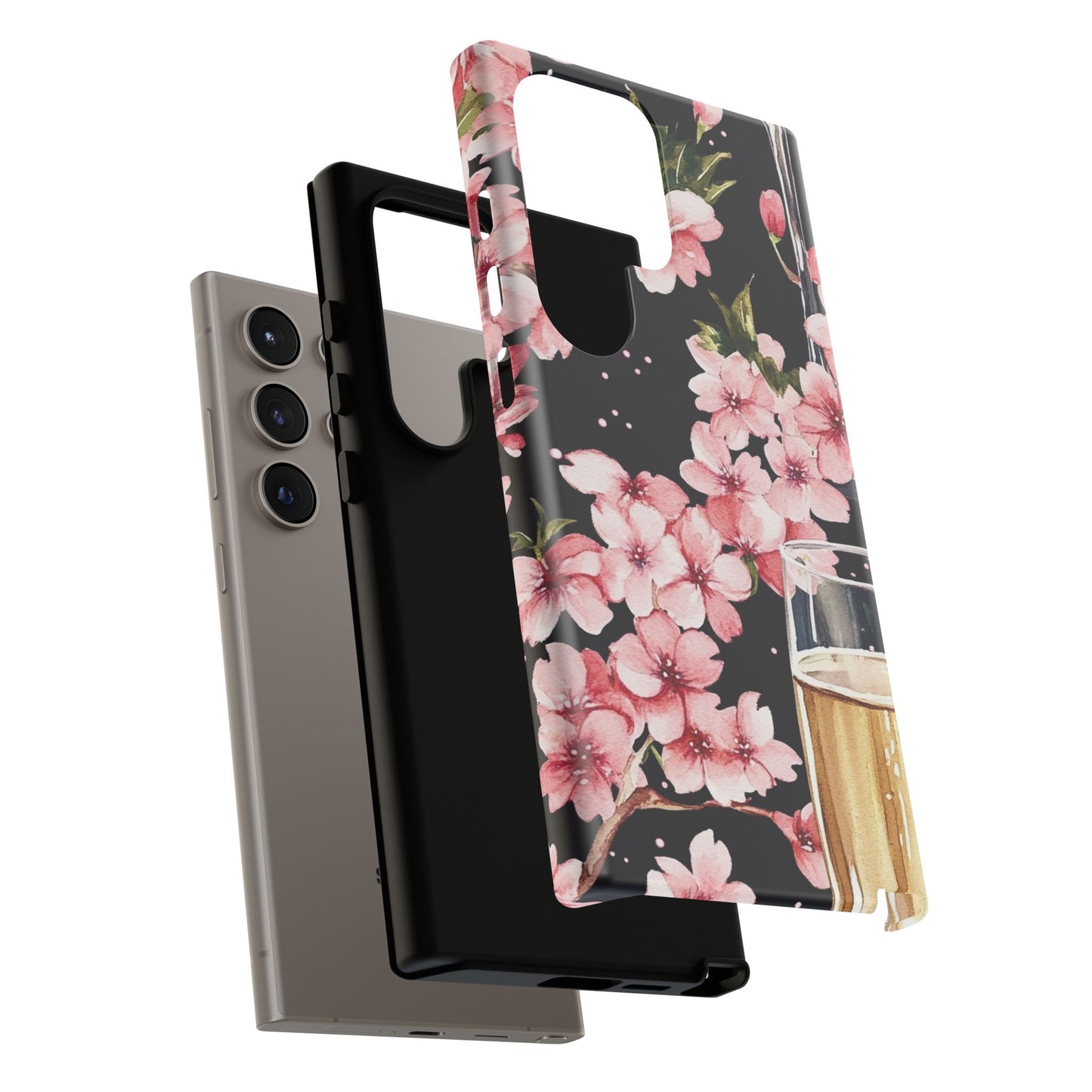 Chic Phone Case with Floral Design, Elegant Phone Cover for Women, Gift for Birthdays, Mother's Day, or Celebrations