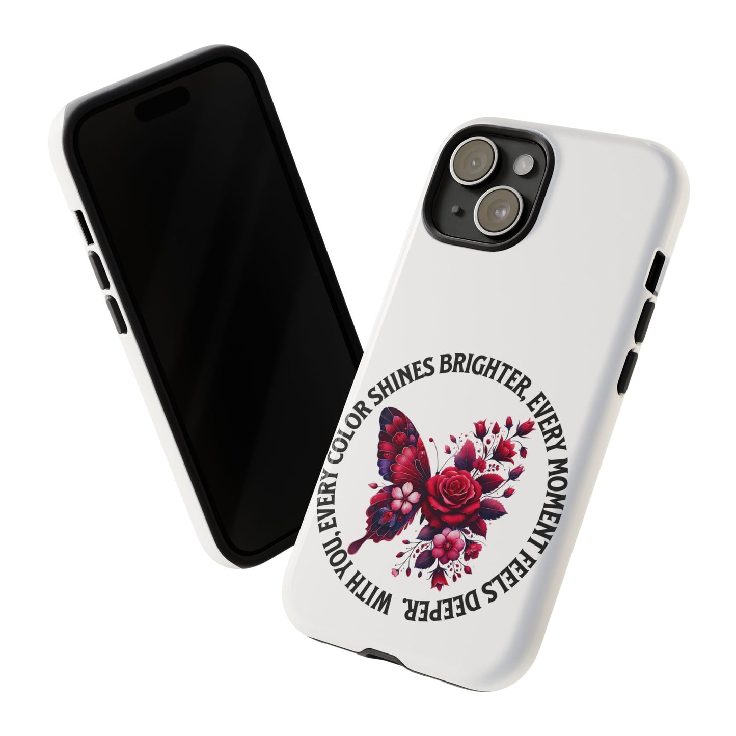 Artistic Phone Case with Butterfly and Quote, Gift for Nature Lovers, Stylish Accessory for All Occasions, Trendy Phone Cover, Floral [...]