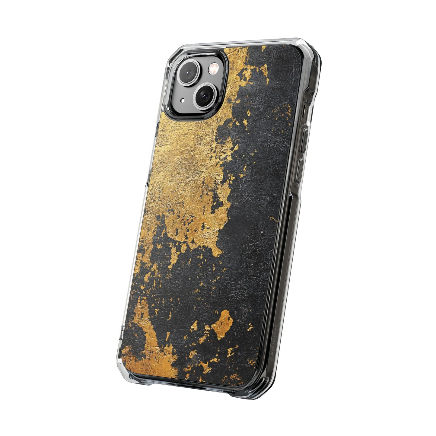 Stylish Magnetic Phone Case | Gold and Black Marble Design, Durable Slim Shell, Gift for Her, Trendy Tech Accessory, Customizable Cases